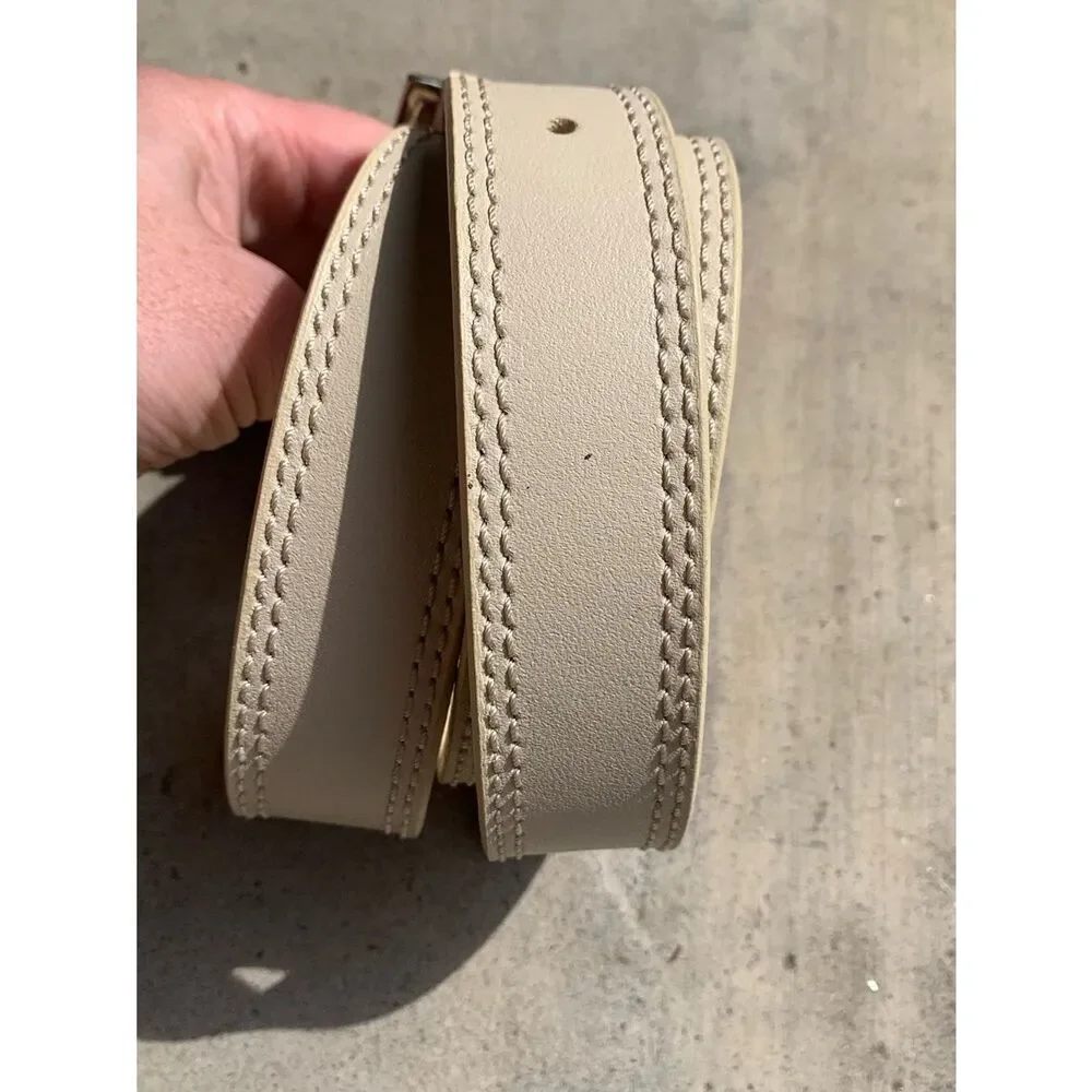 Ivory Leather Belt